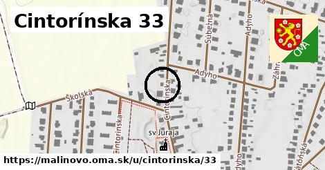 Cintorínska 33, Malinovo