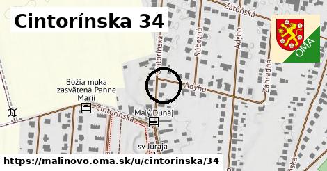 Cintorínska 34, Malinovo