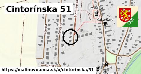 Cintorínska 51, Malinovo