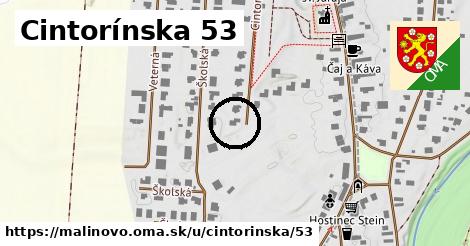 Cintorínska 53, Malinovo