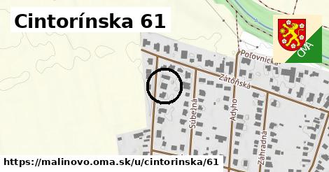 Cintorínska 61, Malinovo