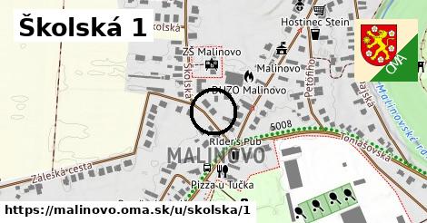 Školská 1, Malinovo