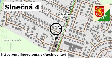 Slnečná 4, Malinovo