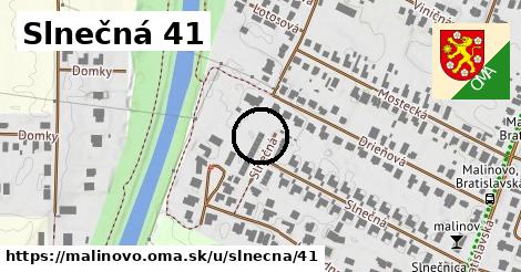 Slnečná 41, Malinovo