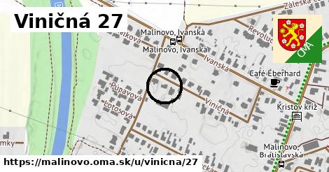 Viničná 27, Malinovo