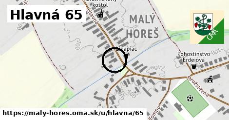 Hlavná 65, Malý Horeš