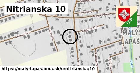 Nitrianska 10, Malý Lapáš