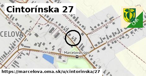 Cintorínska 27, Marcelová