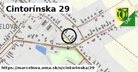 Cintorínska 29, Marcelová