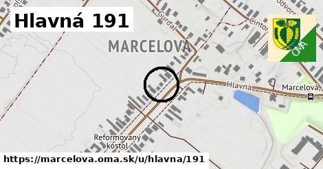 Hlavná 191, Marcelová