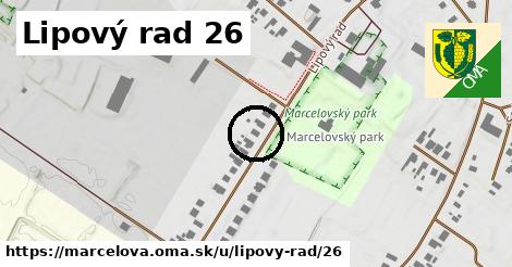 Lipový rad 26, Marcelová