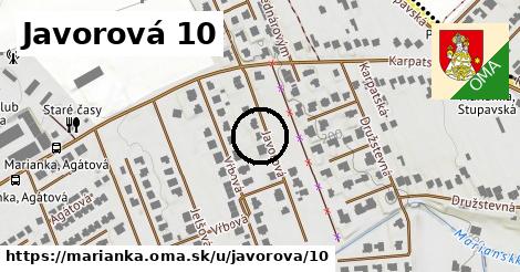 Javorová 10, Marianka