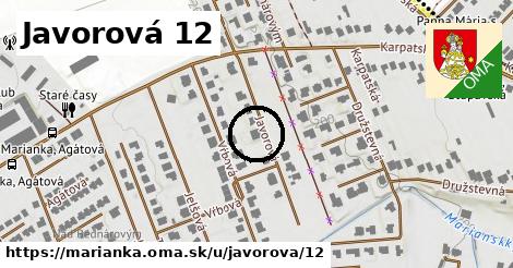 Javorová 12, Marianka