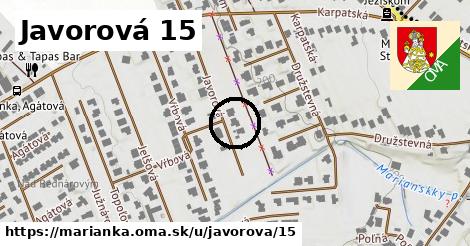 Javorová 15, Marianka