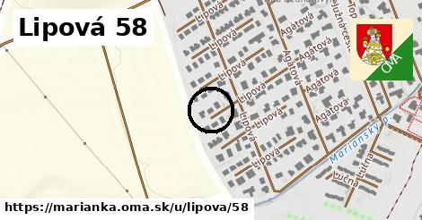 Lipová 58, Marianka