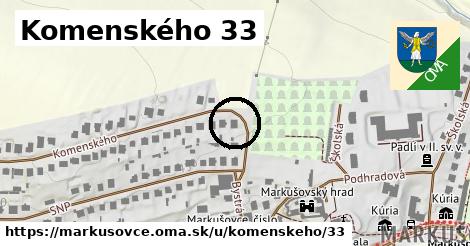 Komenského 33, Markušovce