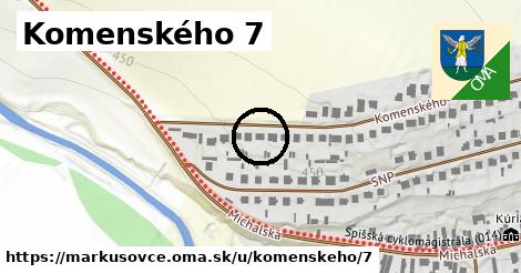 Komenského 7, Markušovce