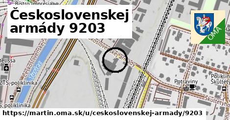 Československej armády 9203, Martin