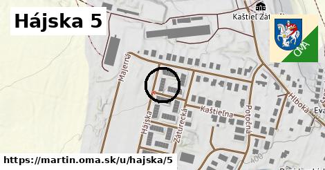 Hájska 5, Martin