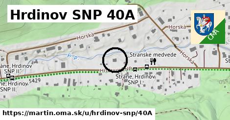 Hrdinov SNP 40A, Martin