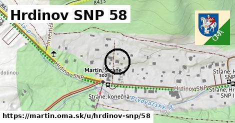 Hrdinov SNP 58, Martin