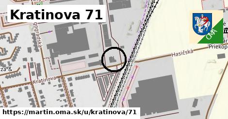 Kratinova 71, Martin