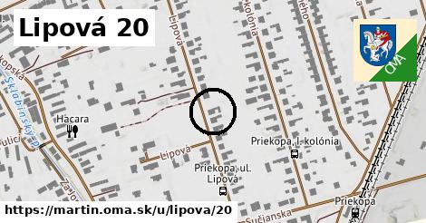 Lipová 20, Martin