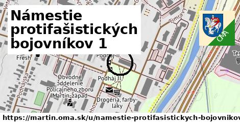 Námestie protifašistických bojovníkov 1, Martin