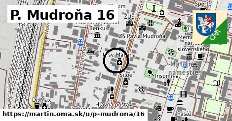 P. Mudroňa 16, Martin