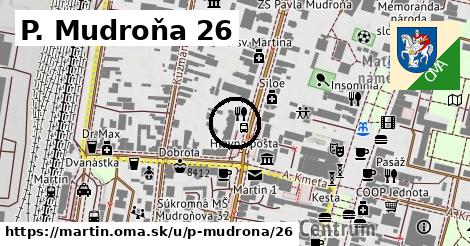 P. Mudroňa 26, Martin