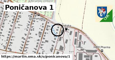 Poničanova 1, Martin