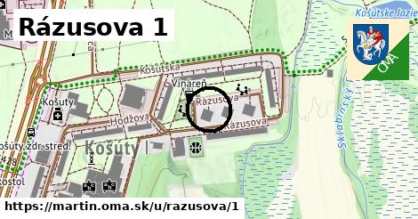 Rázusova 1, Martin