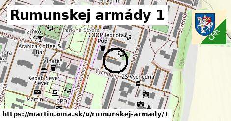 Rumunskej armády 1, Martin