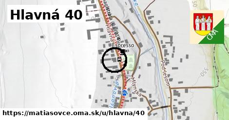 Hlavná 40, Matiašovce