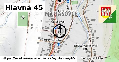 Hlavná 45, Matiašovce