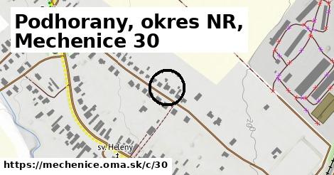 Podhorany, okres NR, Mechenice <span class="supisne">30</span>