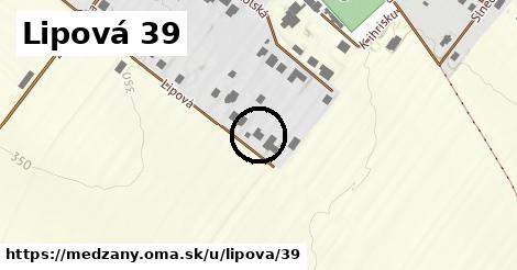 Lipová 39, Medzany
