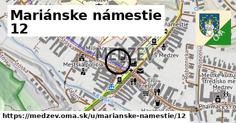 Mariánske námestie 12, Medzev