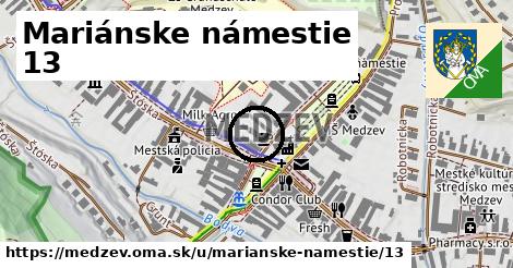 Mariánske námestie 13, Medzev