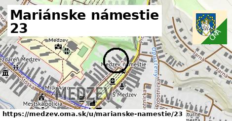 Mariánske námestie 23, Medzev