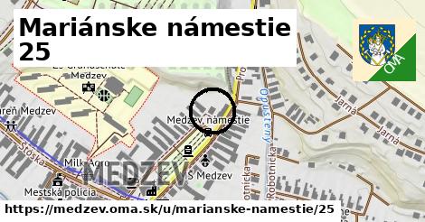 Mariánske námestie 25, Medzev