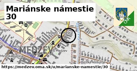 Mariánske námestie 30, Medzev