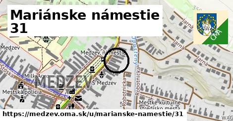 Mariánske námestie 31, Medzev