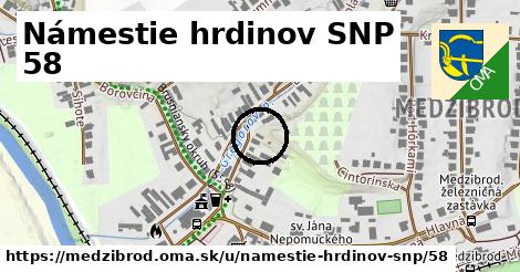 Námestie hrdinov SNP 58, Medzibrod