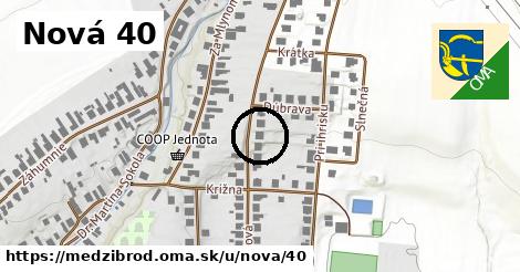 Nová 40, Medzibrod