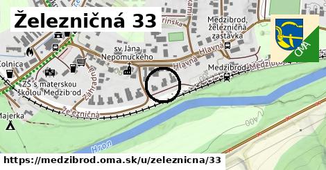 Železničná 33, Medzibrod