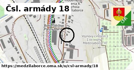 Čsl. armády 18, Medzilaborce