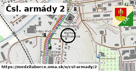 Čsl. armády 2, Medzilaborce