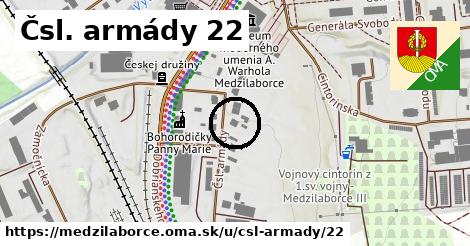 Čsl. armády 22, Medzilaborce