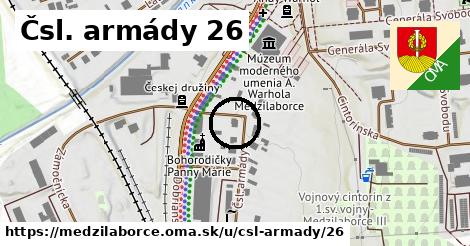 Čsl. armády 26, Medzilaborce